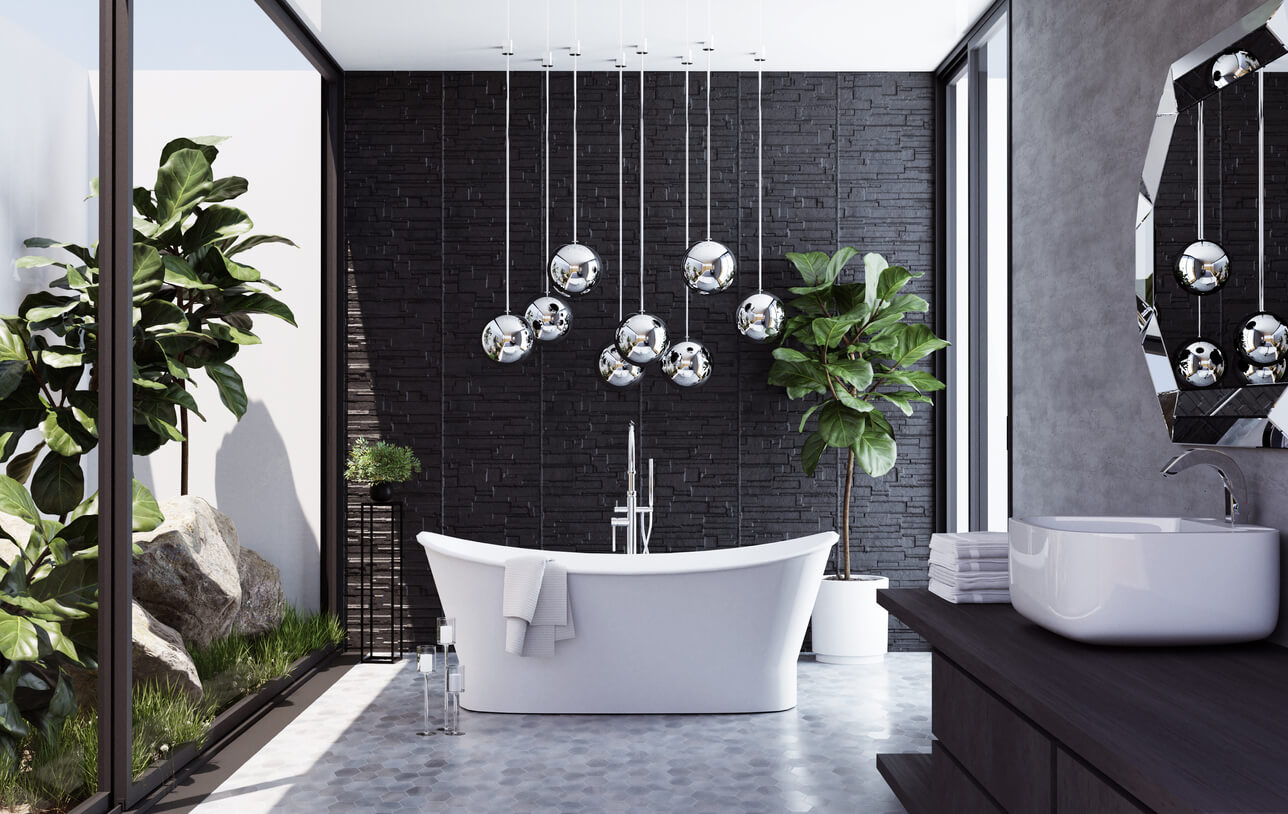 BATHROOM RENOVATION IDEAS WITH LUXE LIGHTING